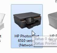 select the photosmart 6510 icon