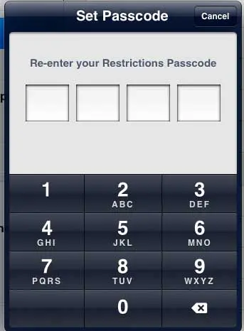 re-type the password