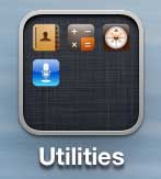 select the utilities icon