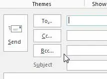 how to add the bcc field in outlook 2013