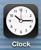 open the clock app