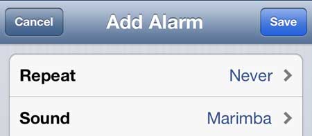 how to set a weekday alarm on the iPhone 5