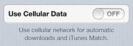 how to prevent itunes downloads over cellular network on iphone 5
