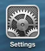 open the settings menu