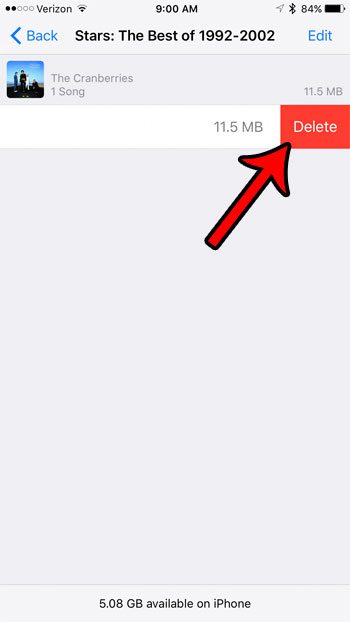 how to delete songs on an iPhone