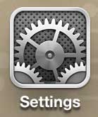 open the iphone 5 settings menu