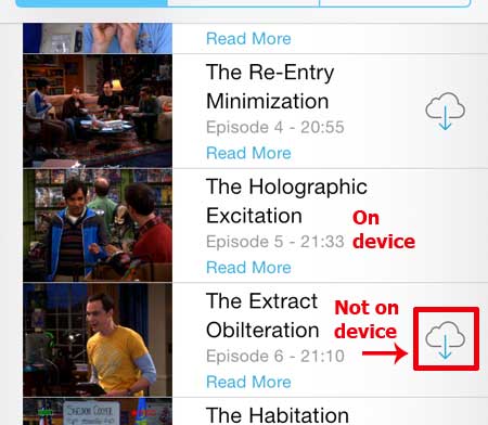 how to delete a tv show episode in ios 7 on iphone 5