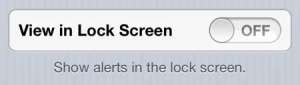 how to remove twitter notifications from the iphone 5 lock screen