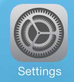 open the iphone 5 settings menu