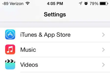 cómo cerrar la sesión de su ID de Apple en el iPhone 5 en iOS 7