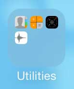 open the utilities folder