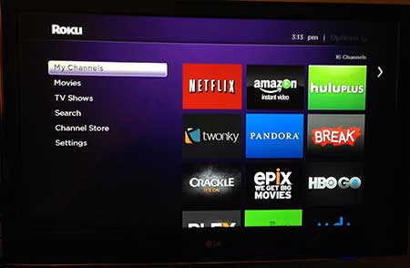 roku 1 menu