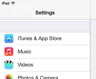 open the itunes and app store menu