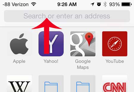 how to browse to website on iphone 5