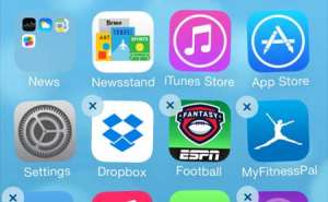 how to get apps out of the way on the iphone 5