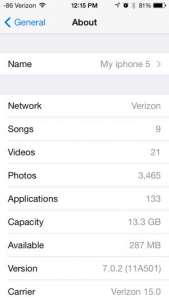 see how many songs, videos and pictures are on your iphone 5