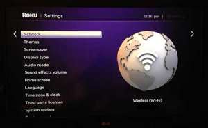 how to connect to a different wi-fi network on the roku 1