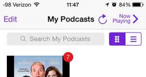 how to delete podcast episodes on the iphone 5