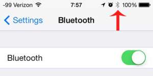 how to turn on bluetooth on the iPhone 5
