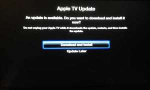 how to update the apple tv