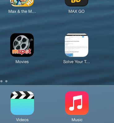 how to add link to homepage on ipad
