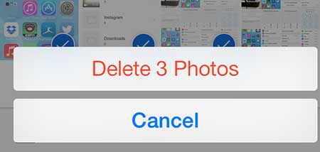 how to delete pictures in ios 7 on iphone