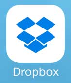 open the dropbox app