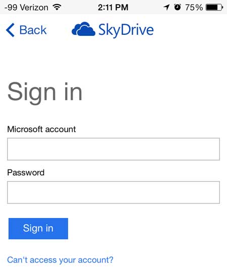 enter your microsoft account email address and password