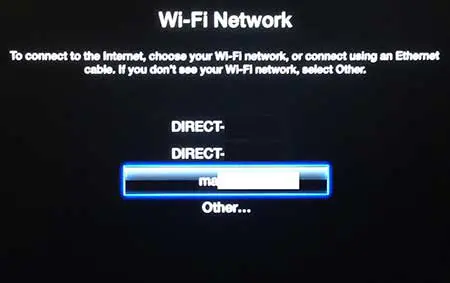 select the network