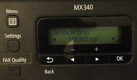 select the lan settings option