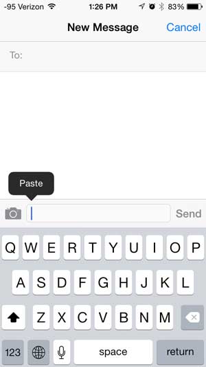 how to copy and paste on an iphone 5
