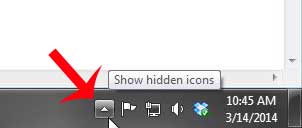 locate the icon to remove the flash drive