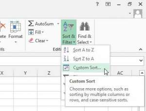 how to sort by color in excel 2013