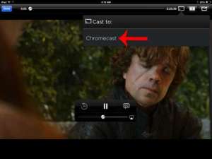 how to watch hbo go on the chromecast with an ipad