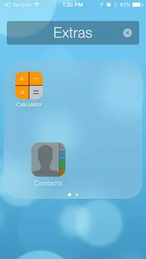 how to put a contacts icon on the iphone home screen