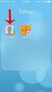 how to get a contacts icon on the iphone 5