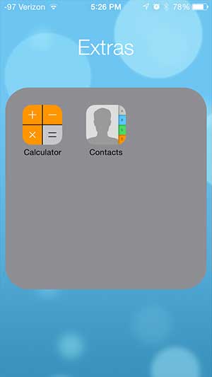 how to make the app folder background a darker color on the iPhone
