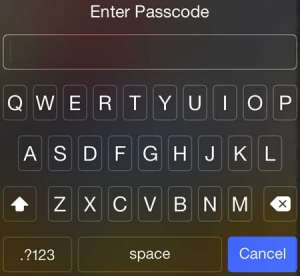 how to use letters for your iPhone passcode
