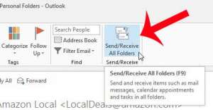 how to check for new email in outlook 2013