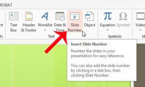 how to insert slide numbers in powerpoint 2013