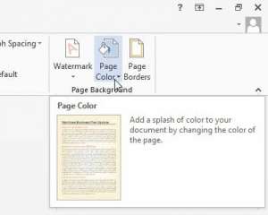 how to change the background color in word 2013