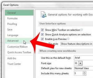 how to change the decimal separator in excel 2013