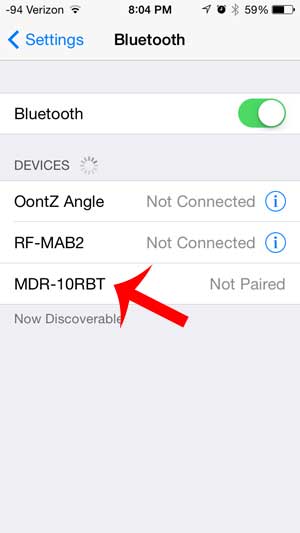 select the mdr-10rbt option