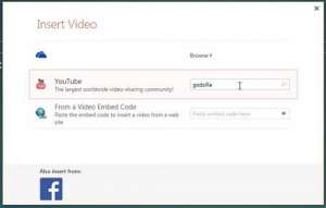 how to embed a youtube video in powerpoint 2013