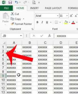 how to unhide a row in excel 2013