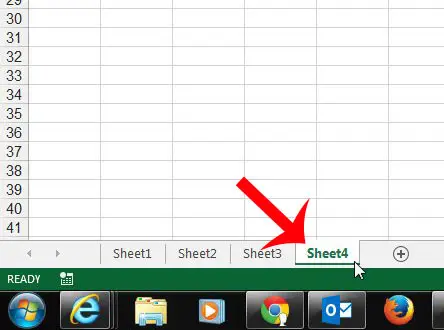 locate your worksheet tabs