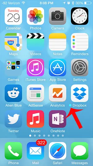 little blue dot next to iphone app