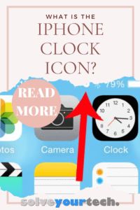 what is the clock icon at the top of my iPhone screen