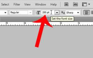 enter your desired new font size