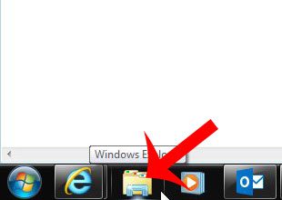 click the windows explorer icon